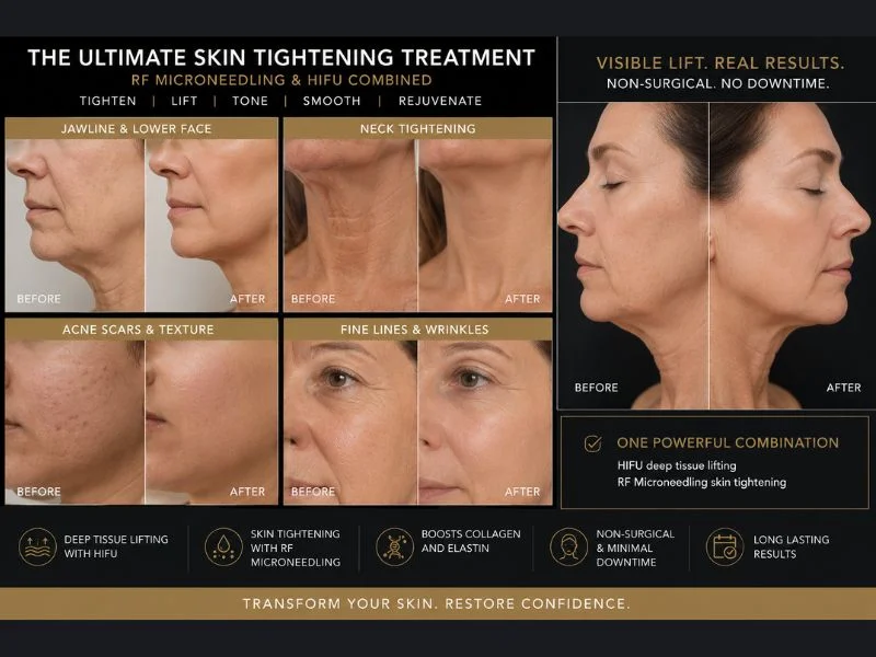 Results of combined treatment for the ultimate skin tightening treatment Diss